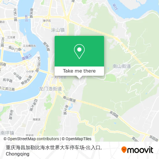 重庆海昌加勒比海水世界大车停车场-出入口 map
