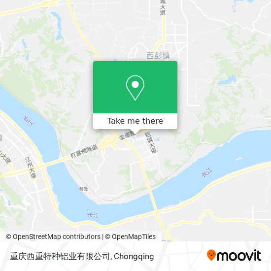 重庆西重特种铝业有限公司 map