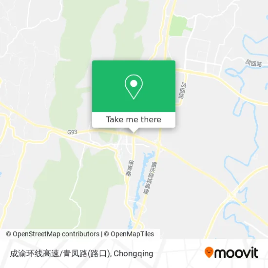 成渝环线高速/青凤路(路口) map