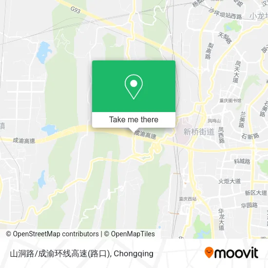 山洞路/成渝环线高速(路口) map