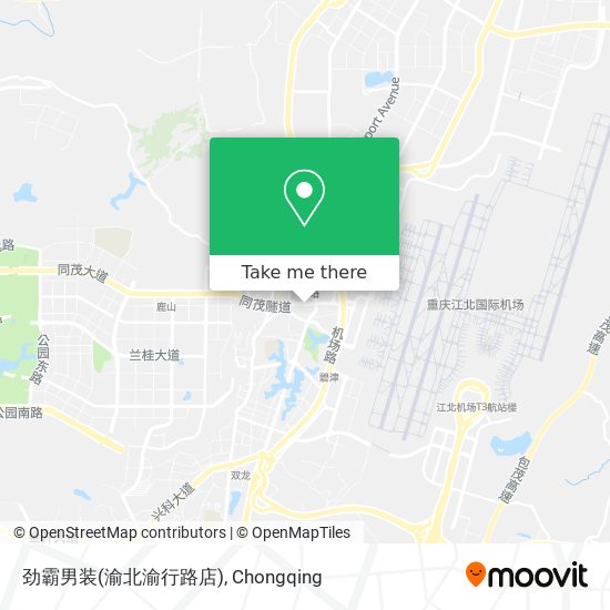劲霸男装(渝北渝行路店) map