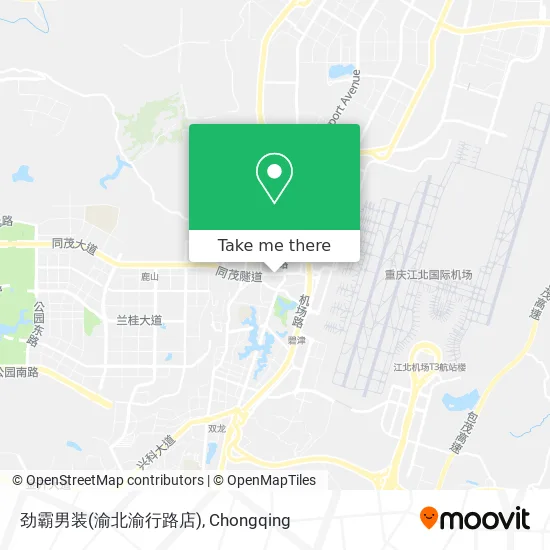 劲霸男装(渝北渝行路店) map
