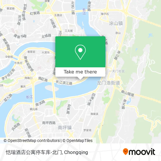 恺瑞酒店公寓停车库-北门 map
