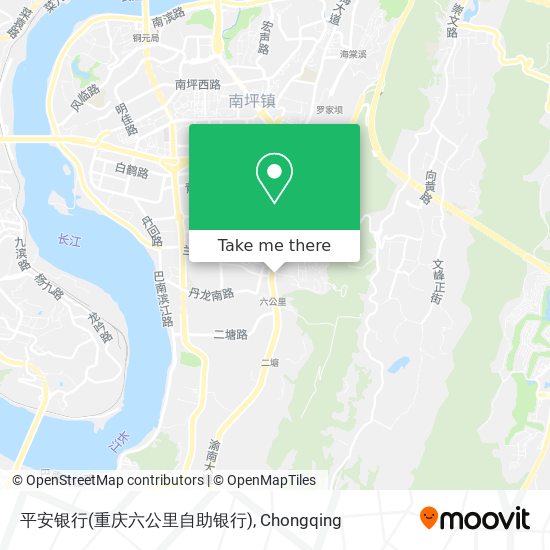 平安银行(重庆六公里自助银行) map