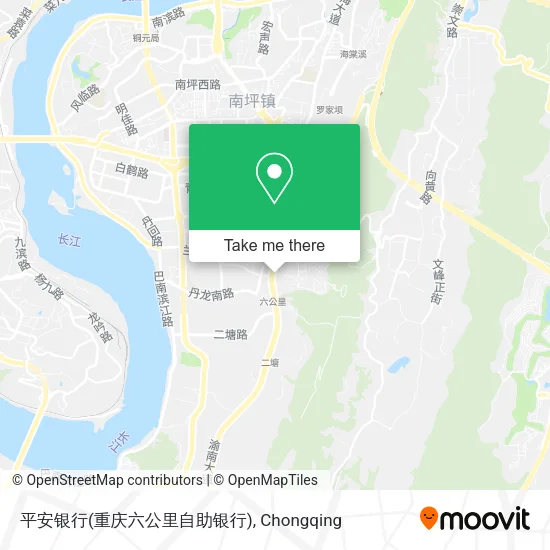 平安银行(重庆六公里自助银行) map