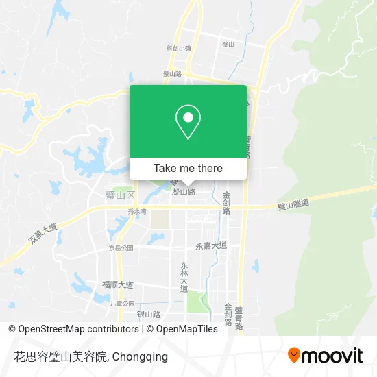 花思容璧山美容院 map