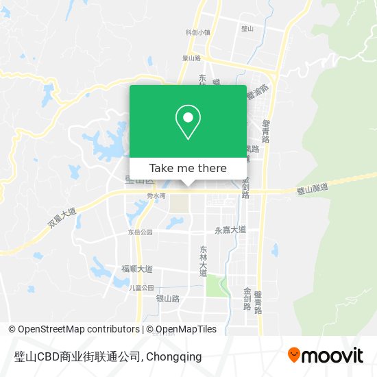 璧山CBD商业街联通公司 map