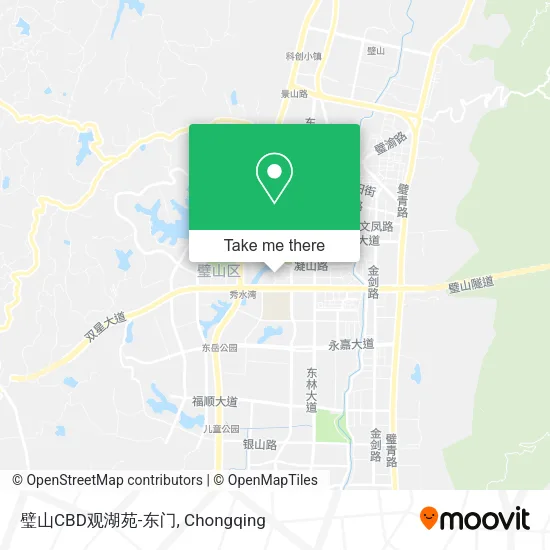 璧山CBD观湖苑-东门 map