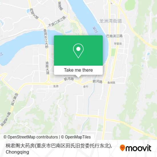 桐君阁大药房(重庆市巴南区田氏旧货委托行东北) map