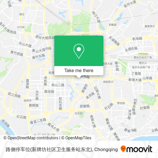 路侧停车位(新牌坊社区卫生服务站东北) map