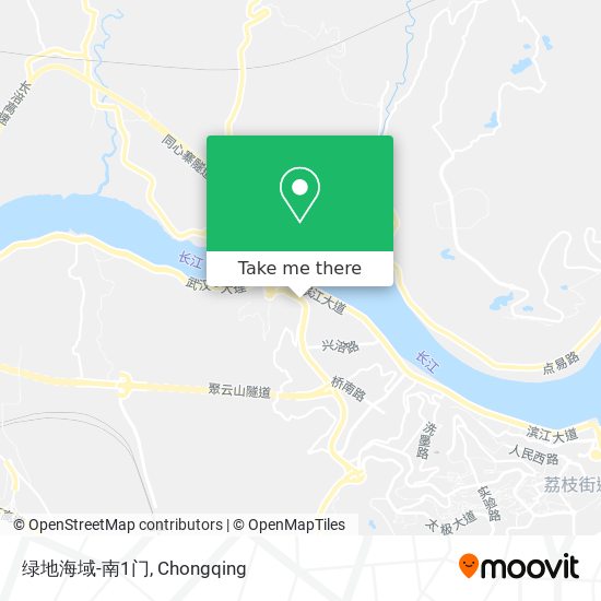 绿地海域-南1门 map