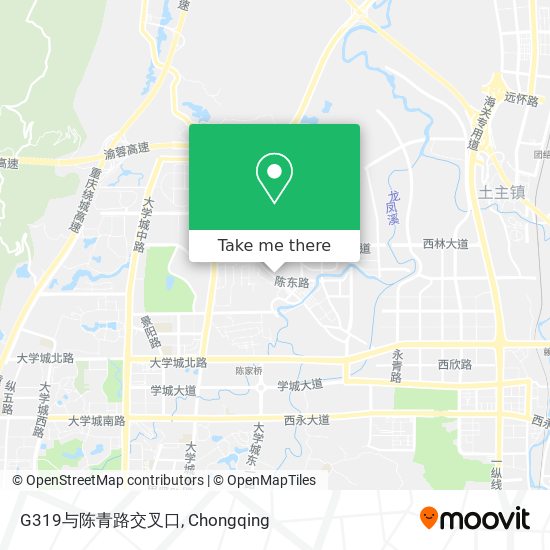 G319与陈青路交叉口 map