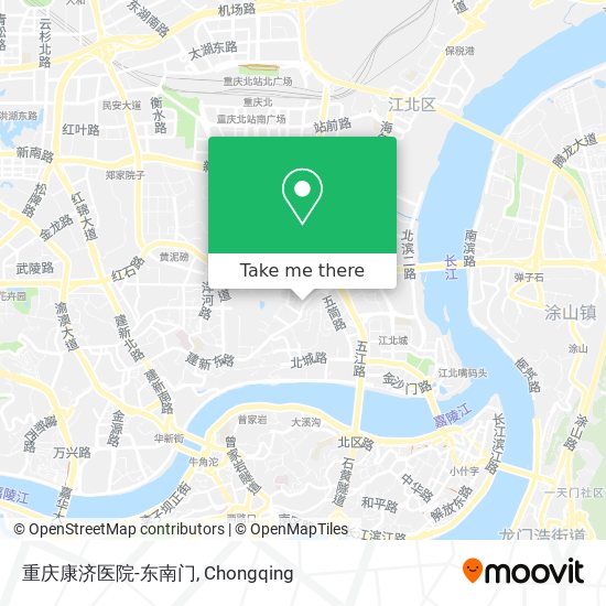 重庆康济医院-东南门 map