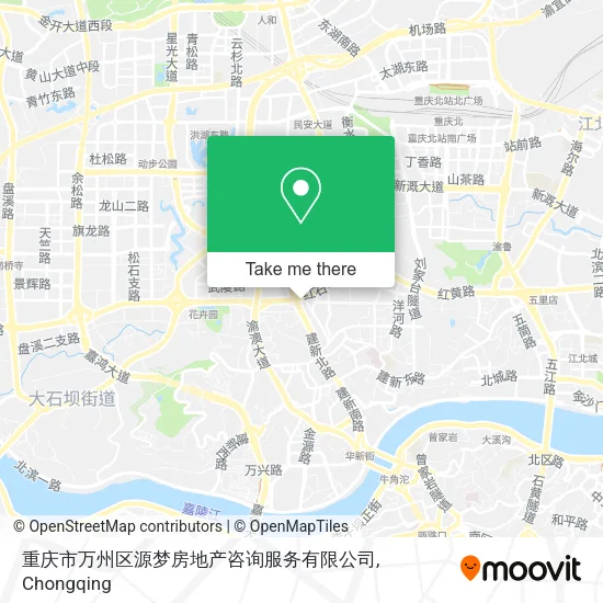 重庆市万州区源梦房地产咨询服务有限公司 map