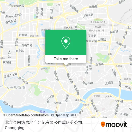 北京金网络房地产经纪有限公司重庆分公司 map