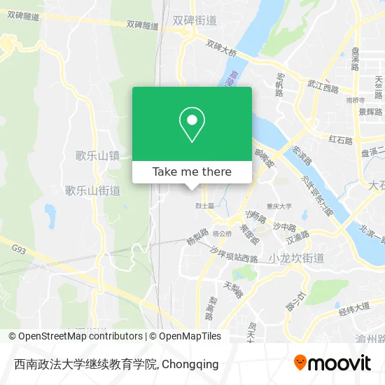 西南政法大学继续教育学院 map