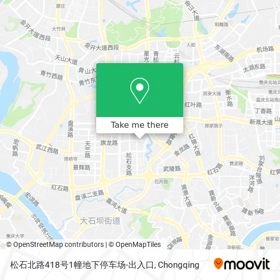松石北路418号1幢地下停车场-出入口 map