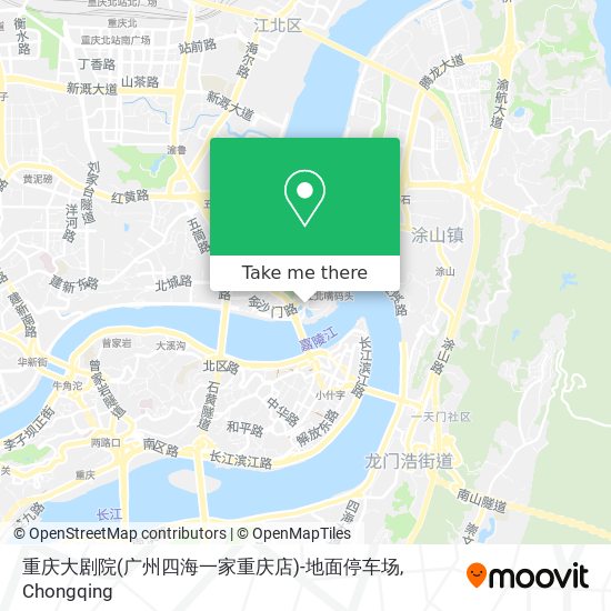 重庆大剧院(广州四海一家重庆店)-地面停车场 map