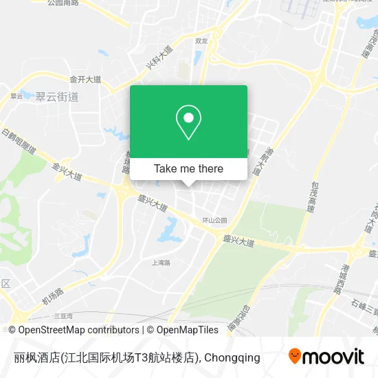 丽枫酒店(江北国际机场T3航站楼店) map