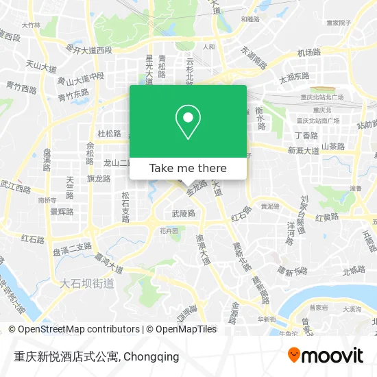 重庆新悦酒店式公寓 map
