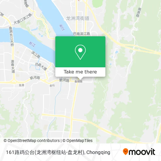 161路鸡公台(龙洲湾枢纽站-盘龙村) map