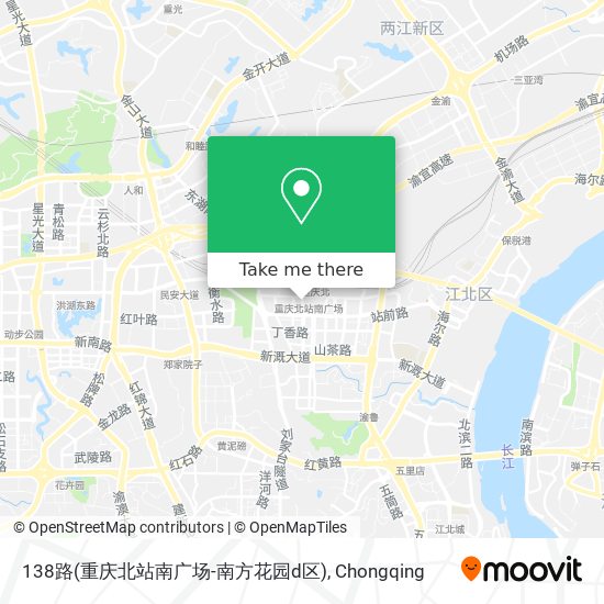 138路(重庆北站南广场-南方花园d区) map