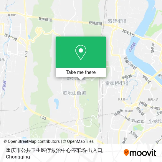重庆市公共卫生医疗救治中心停车场-出入口 map