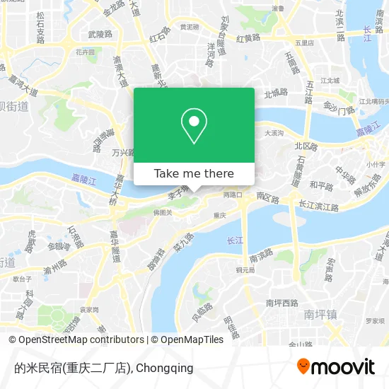 的米民宿(重庆二厂店) map