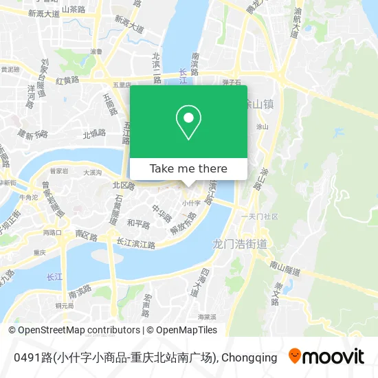 0491路(小什字小商品-重庆北站南广场) map