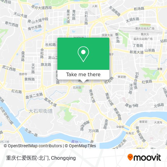 重庆仁爱医院-北门 map