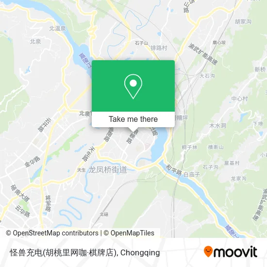 怪兽充电(胡桃里网咖·棋牌店) map