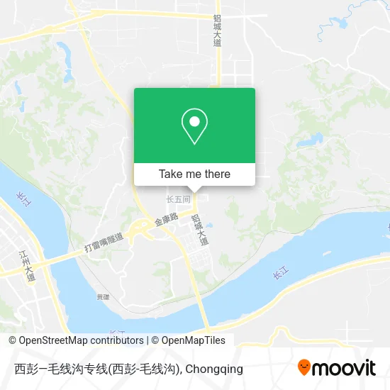 西彭—毛线沟专线(西彭-毛线沟) map