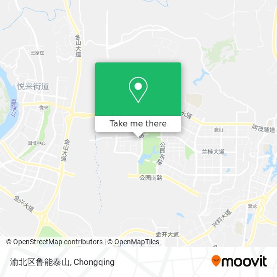 渝北区鲁能泰山 map