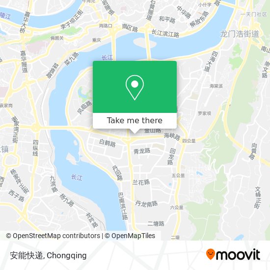 安能快递 map
