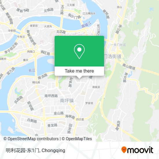 明利花园-东1门 map