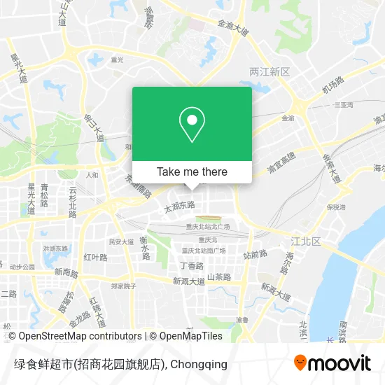 绿食鲜超市(招商花园旗舰店) map