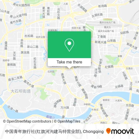 中国青年旅行社(红旗河沟建马特营业部) map