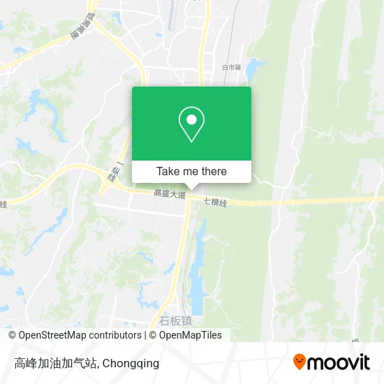 高峰加油加气站 map