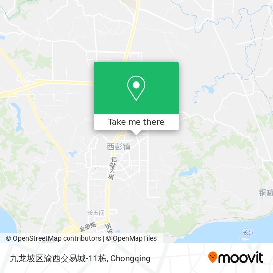 九龙坡区渝西交易城-11栋 map