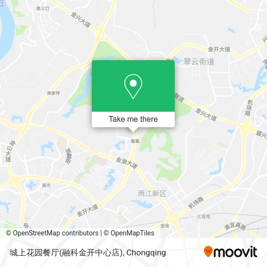 城上花园餐厅(融科金开中心店) map