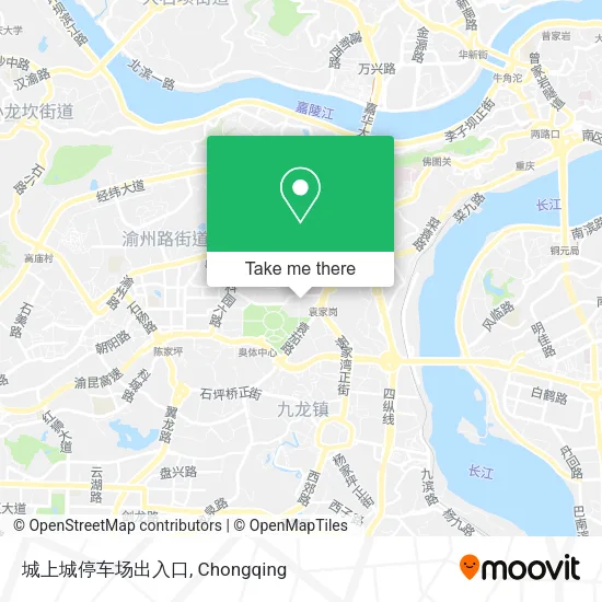 城上城停车场出入口 map