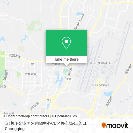 喜地山·金港国际购物中心CD区停车场-出入口 map