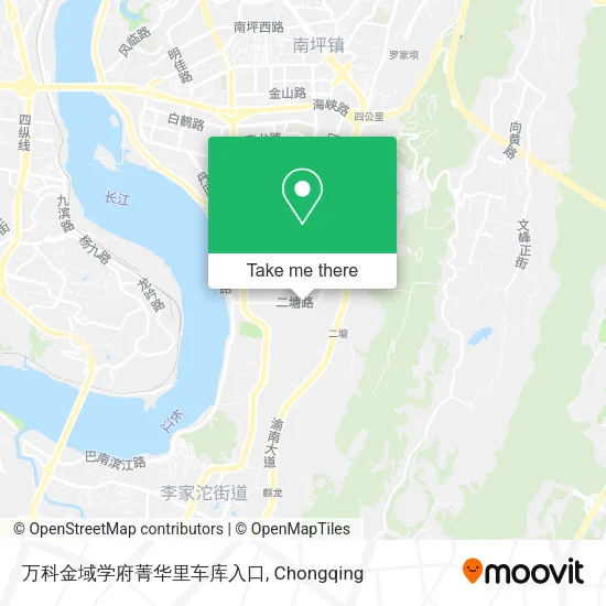 万科金域学府菁华里车库入口 map