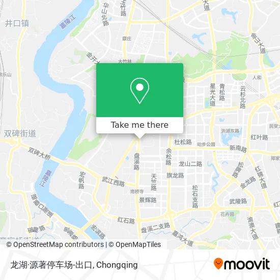 龙湖·源著停车场-出口 map