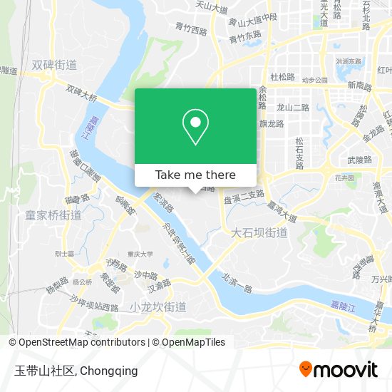 玉带山社区 map