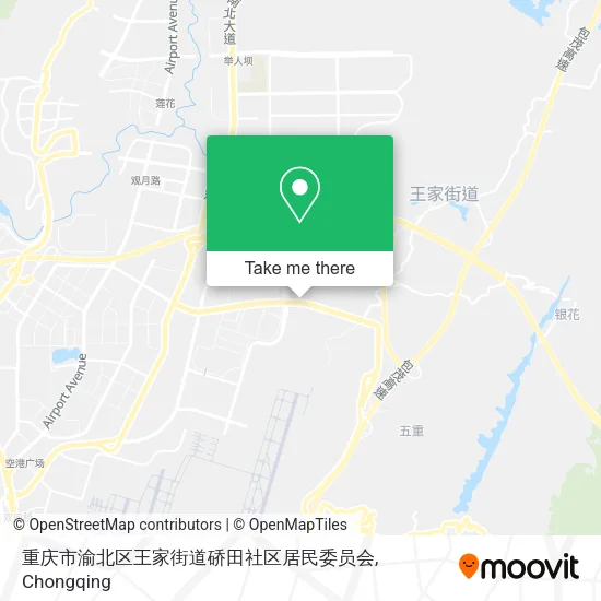 重庆市渝北区王家街道硚田社区居民委员会 map
