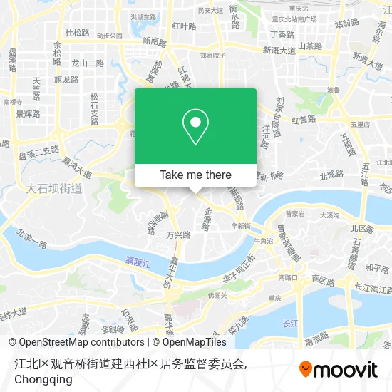 江北区观音桥街道建西社区居务监督委员会 map
