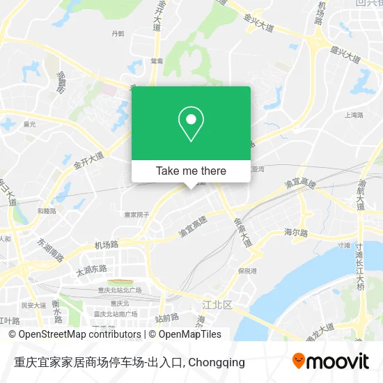 重庆宜家家居商场停车场-出入口 map