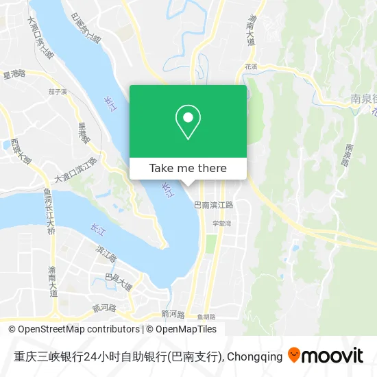 重庆三峡银行24小时自助银行(巴南支行) map