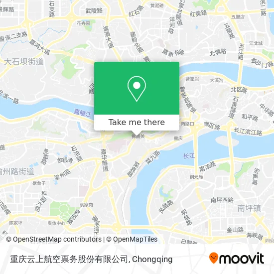 重庆云上航空票务股份有限公司 map